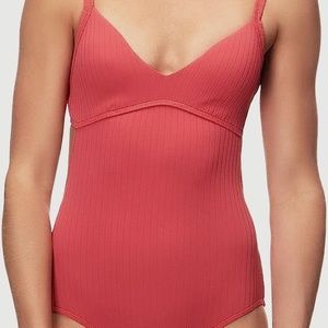 Seafolly Women's Standard Inka Rib Cut Out One Piece Swimsuit Black - Size 12